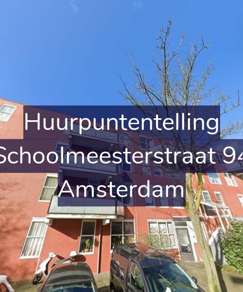 Foto gevel Huurpuntentelling voor Schoolmeesterstraat 94, Amsterdam