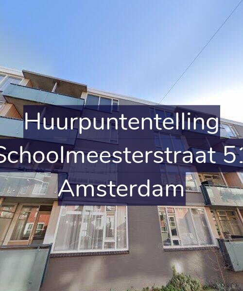 Foto gevel Huurpuntentelling voor Schoolmeesterstraat 51, Amsterdam