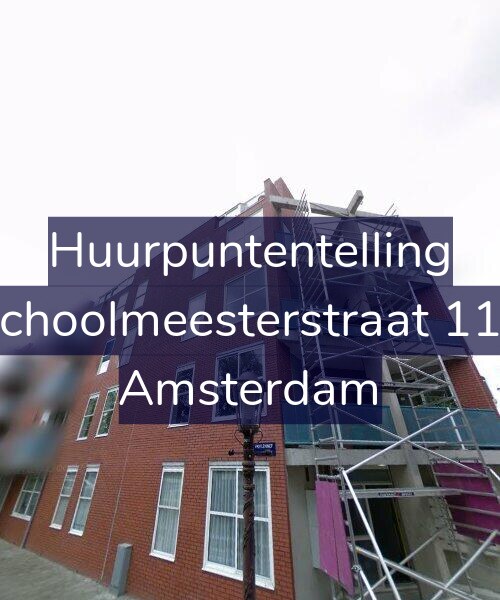 Foto gevel Huurpuntentelling voor Schoolmeesterstraat 118, Amsterdam