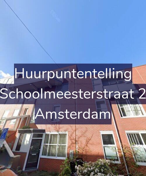 Foto gevel Huurpuntentelling voor Schoolmeesterstraat 2, Amsterdam