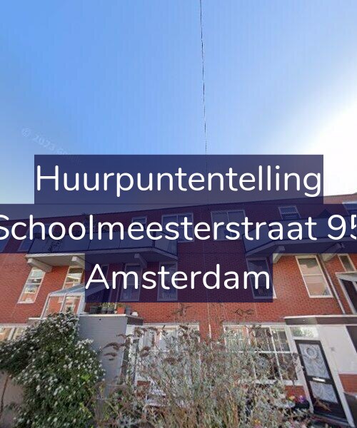 Foto gevel Huurpuntentelling voor Schoolmeesterstraat 95, Amsterdam