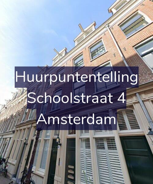 Foto gevel Huurpuntentelling voor Schoolstraat 4, Amsterdam