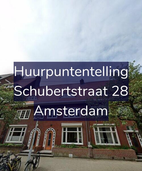 Foto gevel Huurpuntentelling voor Schubertstraat 28, Amsterdam