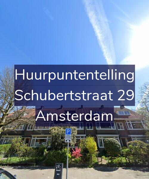 Foto gevel Huurpuntentelling voor Schubertstraat 29, Amsterdam