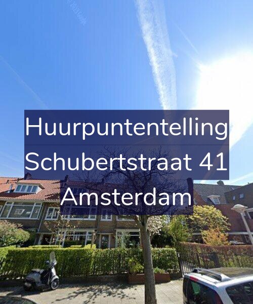 Foto gevel Huurpuntentelling voor Schubertstraat 41, Amsterdam
