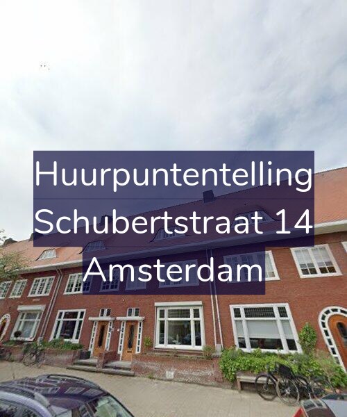 Foto gevel Huurpuntentelling voor Schubertstraat 14, Amsterdam