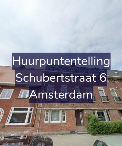 Foto gevel Huurpuntentelling voor Schubertstraat 6, Amsterdam