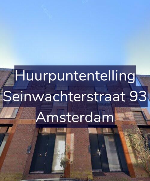 Foto gevel Huurpuntentelling voor Seinwachterstraat 93, Amsterdam