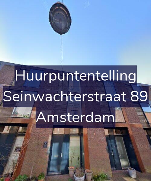 Foto gevel Huurpuntentelling voor Seinwachterstraat 89, Amsterdam