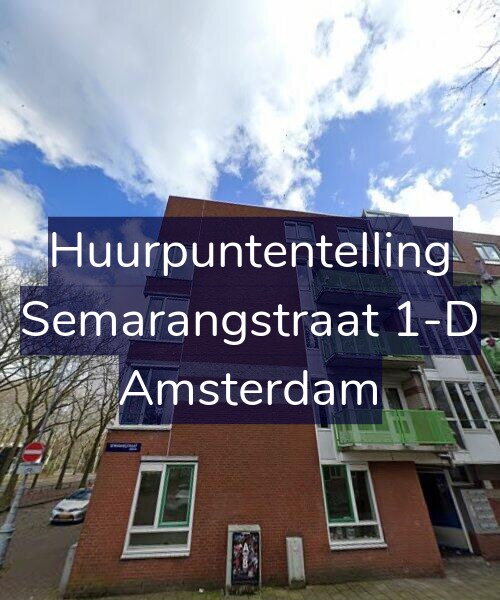 Foto gevel Huurpuntentelling voor Semarangstraat 1-D, Amsterdam