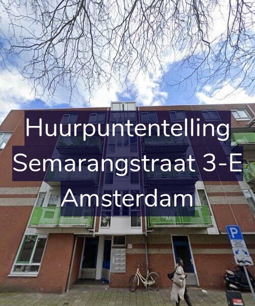 Foto gevel Huurpuntentelling voor Semarangstraat 3-E, Amsterdam