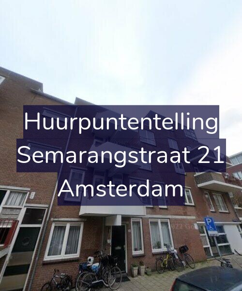 Foto gevel Huurpuntentelling voor Semarangstraat 21, Amsterdam