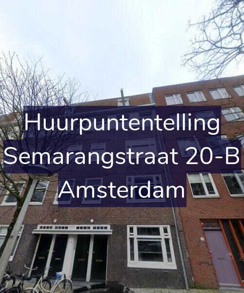 Foto gevel Huurpuntentelling voor Semarangstraat 20-B, Amsterdam