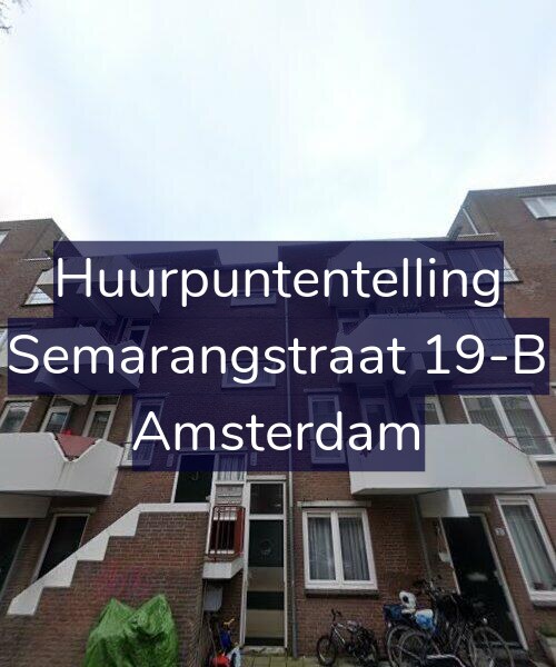 Foto gevel Huurpuntentelling voor Semarangstraat 19-B, Amsterdam