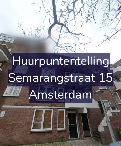 Foto gevel Huurpuntentelling voor Semarangstraat 15, Amsterdam