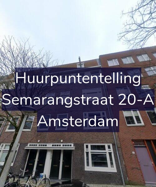 Foto gevel Huurpuntentelling voor Semarangstraat 20-A, Amsterdam