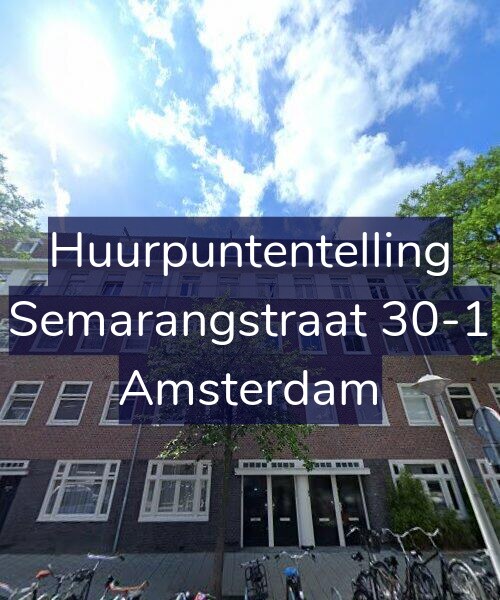 Foto gevel Huurpuntentelling voor Semarangstraat 30-1, Amsterdam