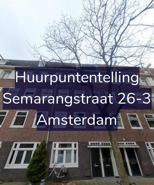 Foto gevel Huurpuntentelling voor Semarangstraat 26-3, Amsterdam