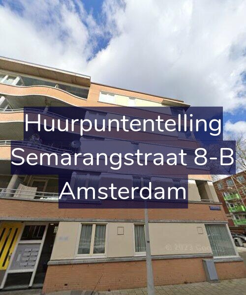 Foto gevel Huurpuntentelling voor Semarangstraat 8-B, Amsterdam