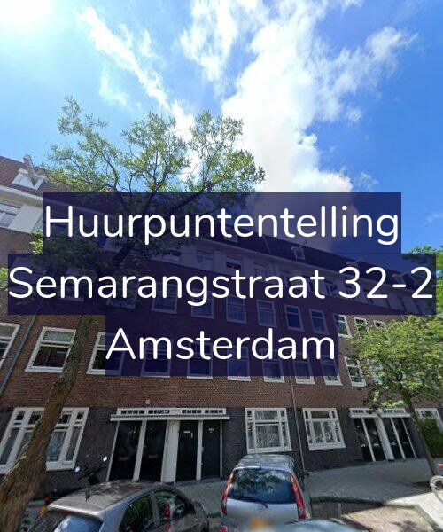 Foto gevel Huurpuntentelling voor Semarangstraat 32-2, Amsterdam
