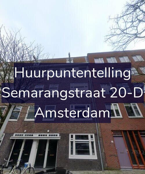 Foto gevel Huurpuntentelling voor Semarangstraat 20-D, Amsterdam