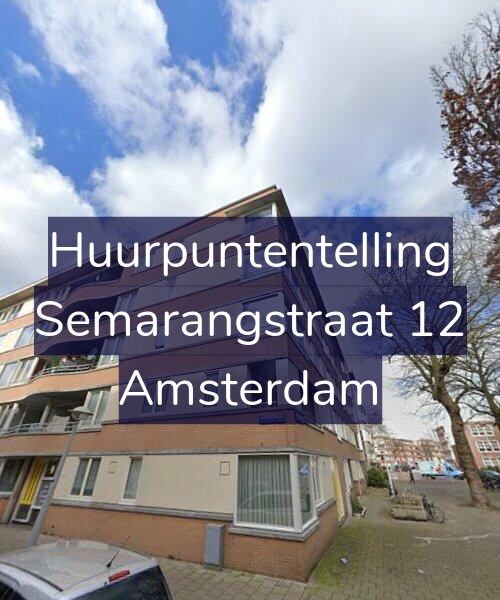 Foto gevel Huurpuntentelling voor Semarangstraat 12, Amsterdam