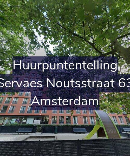 Foto gevel Huurpuntentelling voor Servaes Noutsstraat 63, Amsterdam