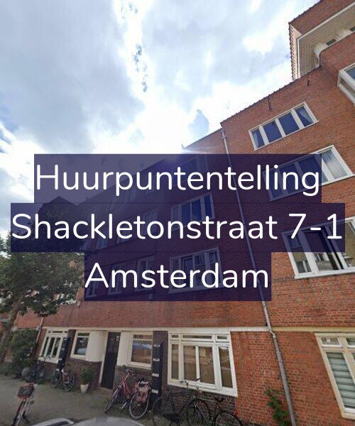 Foto gevel Huurpuntentelling voor Shackletonstraat 7-1, Amsterdam