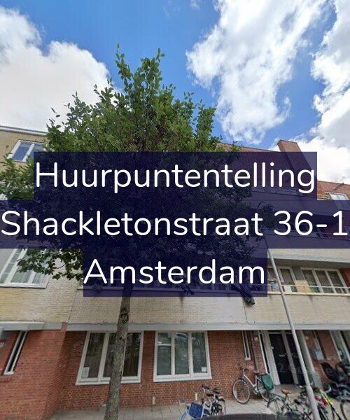 Foto gevel Huurpuntentelling voor Shackletonstraat 36-1, Amsterdam
