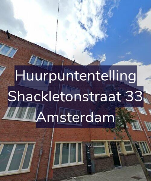 Foto gevel Huurpuntentelling voor Shackletonstraat 33, Amsterdam