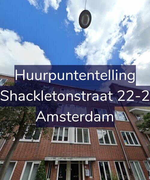 Foto gevel Huurpuntentelling voor Shackletonstraat 22-2, Amsterdam