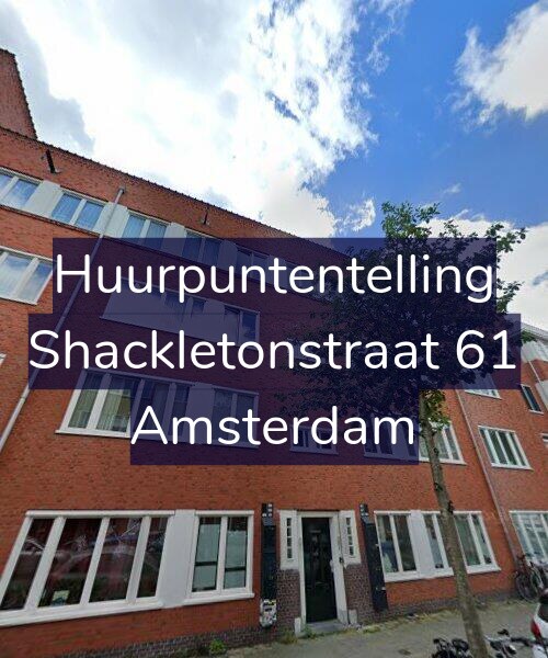 Foto gevel Huurpuntentelling voor Shackletonstraat 61, Amsterdam