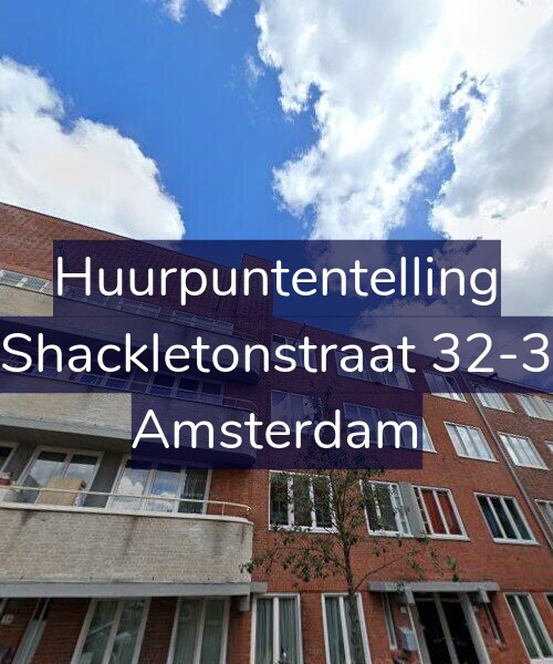 Foto gevel Huurpuntentelling voor Shackletonstraat 32-3, Amsterdam