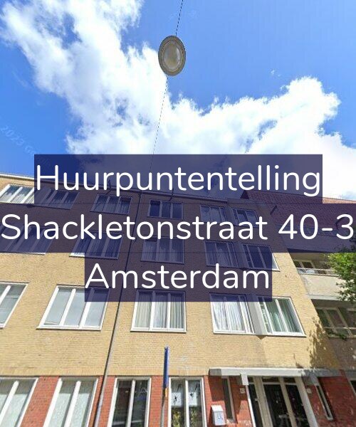 Foto gevel Huurpuntentelling voor Shackletonstraat 40-3, Amsterdam