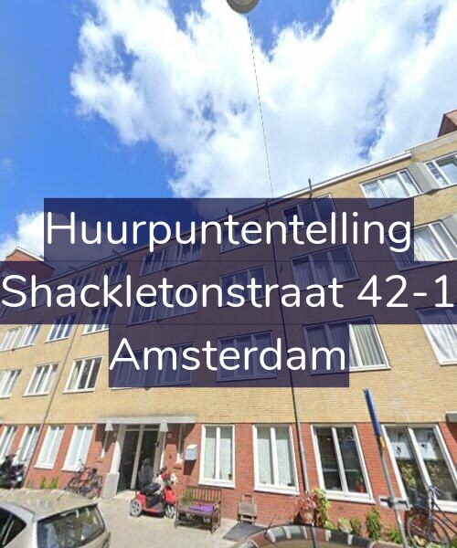 Foto gevel Huurpuntentelling voor Shackletonstraat 42-1, Amsterdam