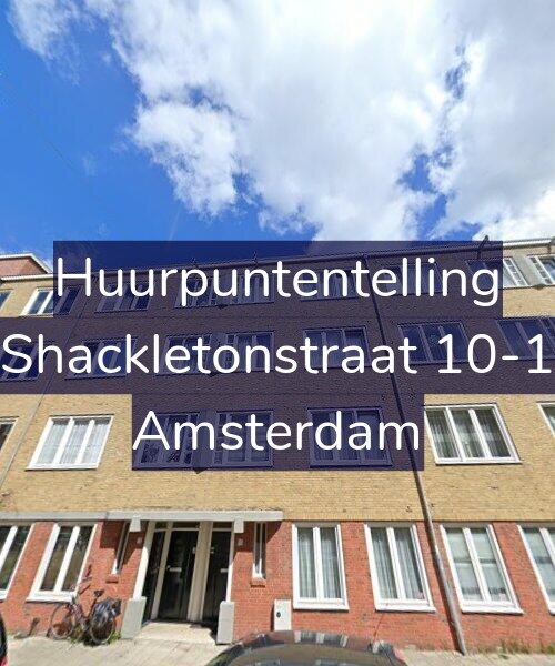 Foto gevel Huurpuntentelling voor Shackletonstraat 10-1, Amsterdam