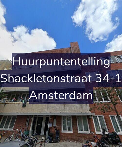 Foto gevel Huurpuntentelling voor Shackletonstraat 34-1, Amsterdam