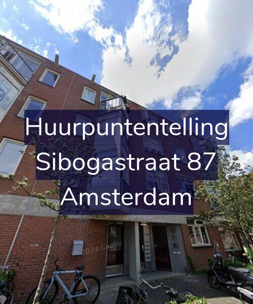 Foto gevel Huurpuntentelling voor Sibogastraat 87, Amsterdam