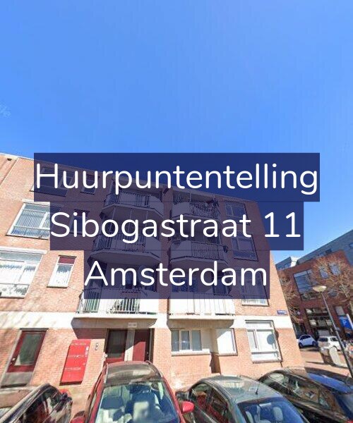 Foto gevel Huurpuntentelling voor Sibogastraat 11, Amsterdam