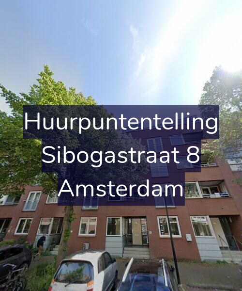 Foto gevel Huurpuntentelling voor Sibogastraat 8, Amsterdam