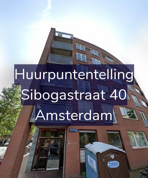 Foto gevel Huurpuntentelling voor Sibogastraat 40, Amsterdam