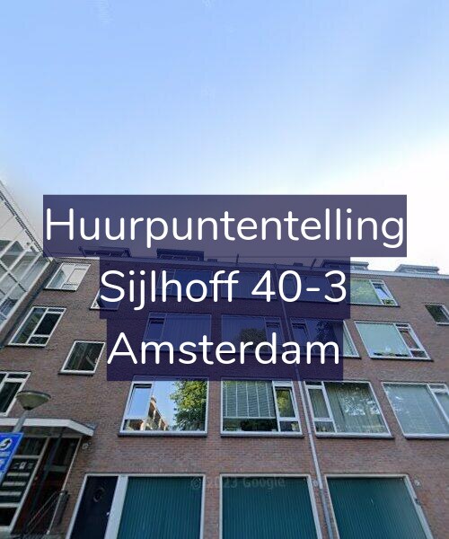 Foto gevel Huurpuntentelling voor Sijlhoff 40-3, Amsterdam