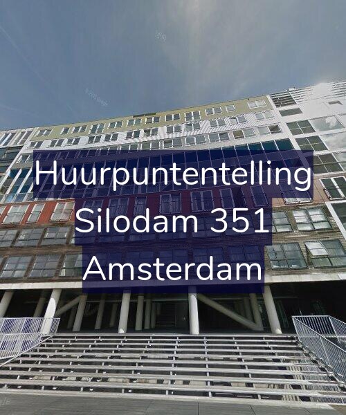 Foto gevel Huurpuntentelling voor Silodam 351, Amsterdam