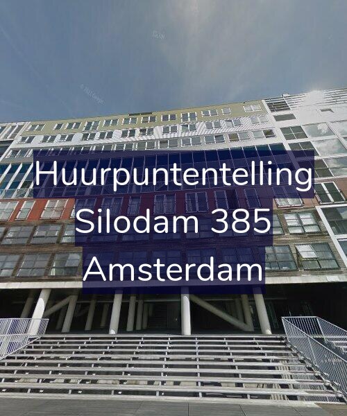 Foto gevel Huurpuntentelling voor Silodam 385, Amsterdam