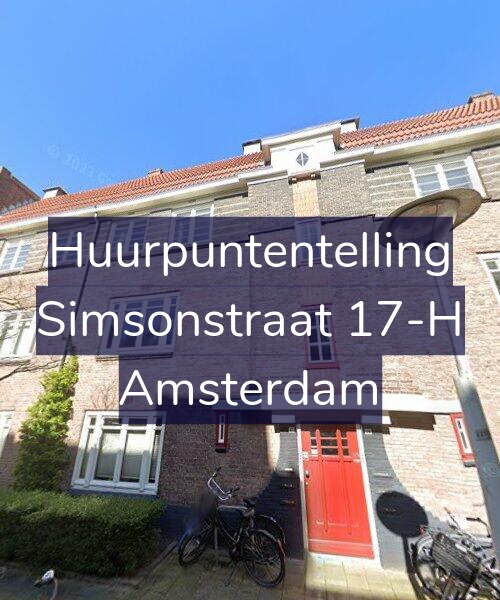 Foto gevel Huurpuntentelling voor Simsonstraat 17-H, Amsterdam