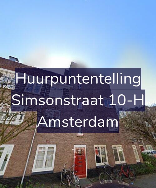 Foto gevel Huurpuntentelling voor Simsonstraat 10-H, Amsterdam