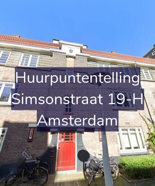 Foto gevel Huurpuntentelling voor Simsonstraat 19-H, Amsterdam