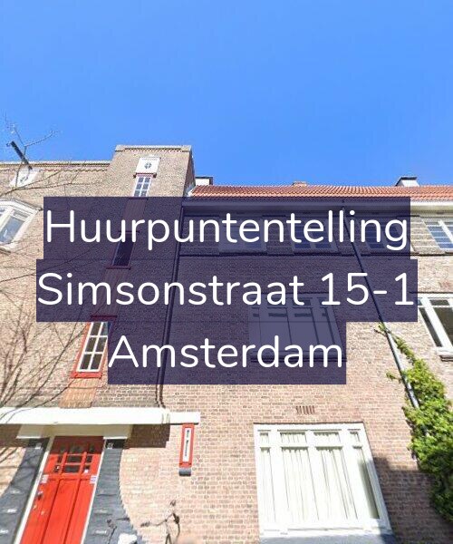 Foto gevel Huurpuntentelling voor Simsonstraat 15-1, Amsterdam