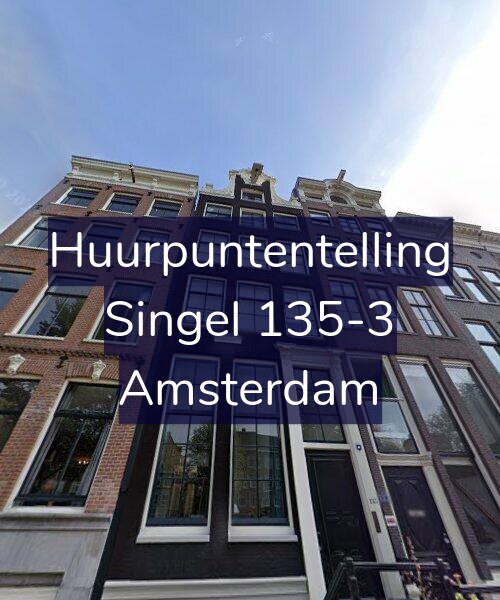 Foto gevel Huurpuntentelling voor Singel 135-3, Amsterdam