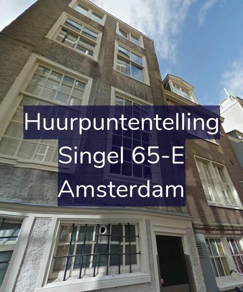 Foto gevel Huurpuntentelling voor Singel 65-E, Amsterdam